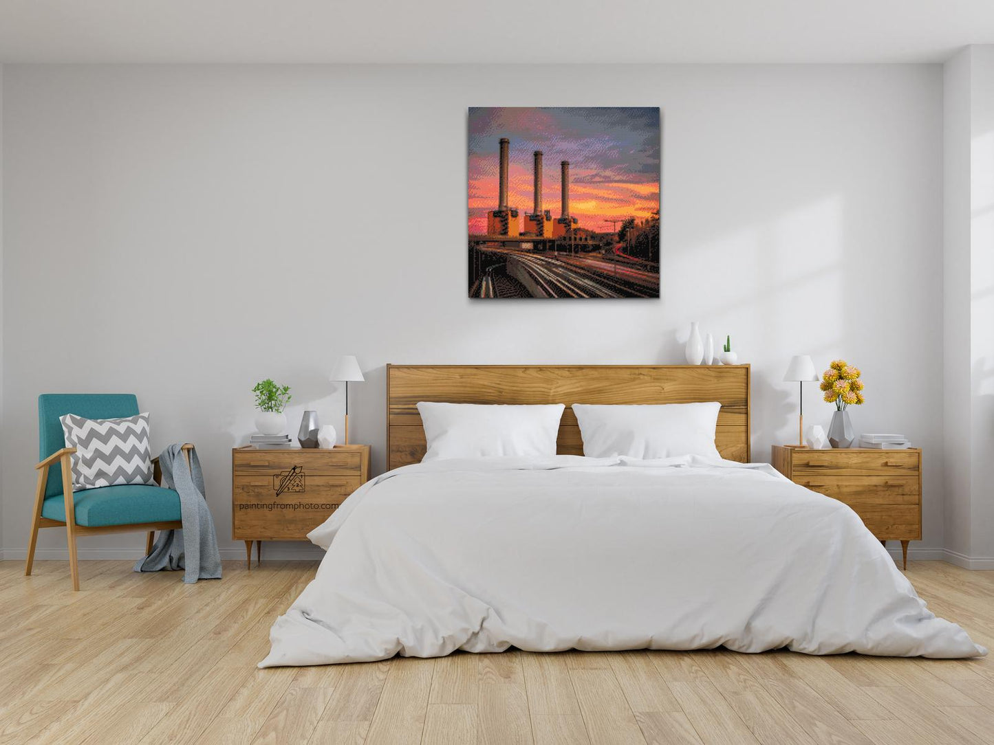 Diamond Painting - Wilmersdorf Kraftværk, Berlin – Tyskland