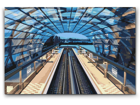 Paint by Numbers - Hamborg Togstation – Tyskland