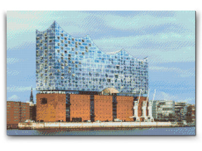 Diamond Painting - Elbphilharmonie, Hamborg – Tyskland