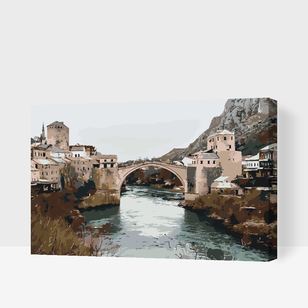 Paint by Numbers - Mostar-broen