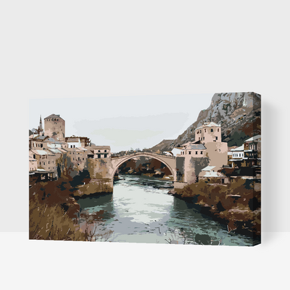 Paint by Numbers - Mostar-broen
