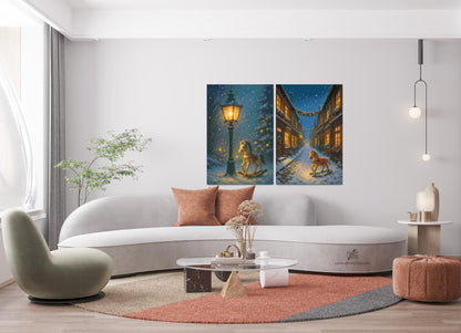 Diamond Painting - Rocking Horses (sæt af 2 lærreder)