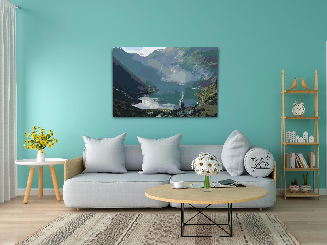 Paint by Numbers - Geirangerfjord, Norge