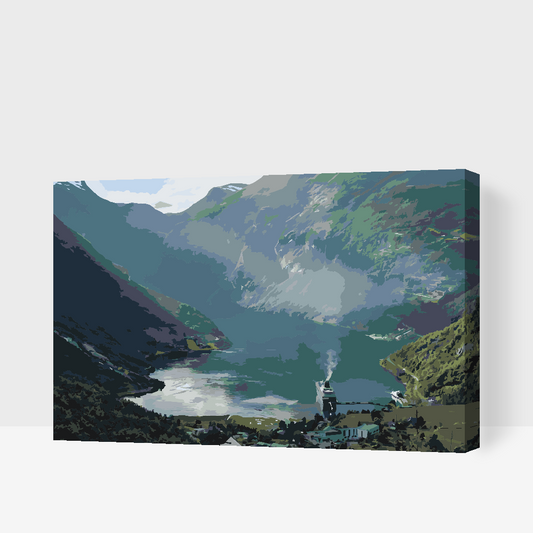 Paint by Numbers - Geirangerfjord, Norge