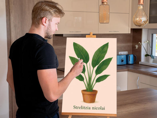 Diamond Painting - Kæmpe Strelitzia