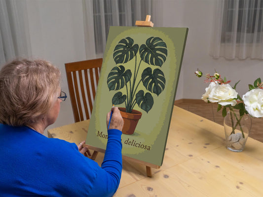 Paint by Numbers - Monstera deliciosa
