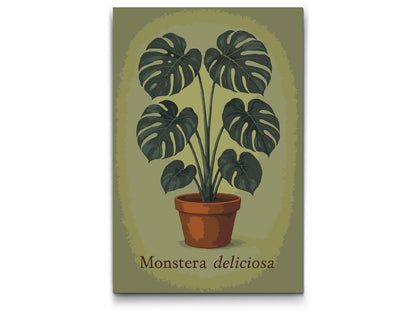 Paint by Numbers - Monstera deliciosa
