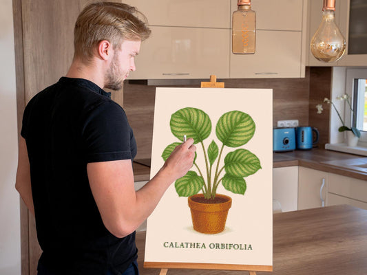 Diamond Painting - Calathea orbifolia