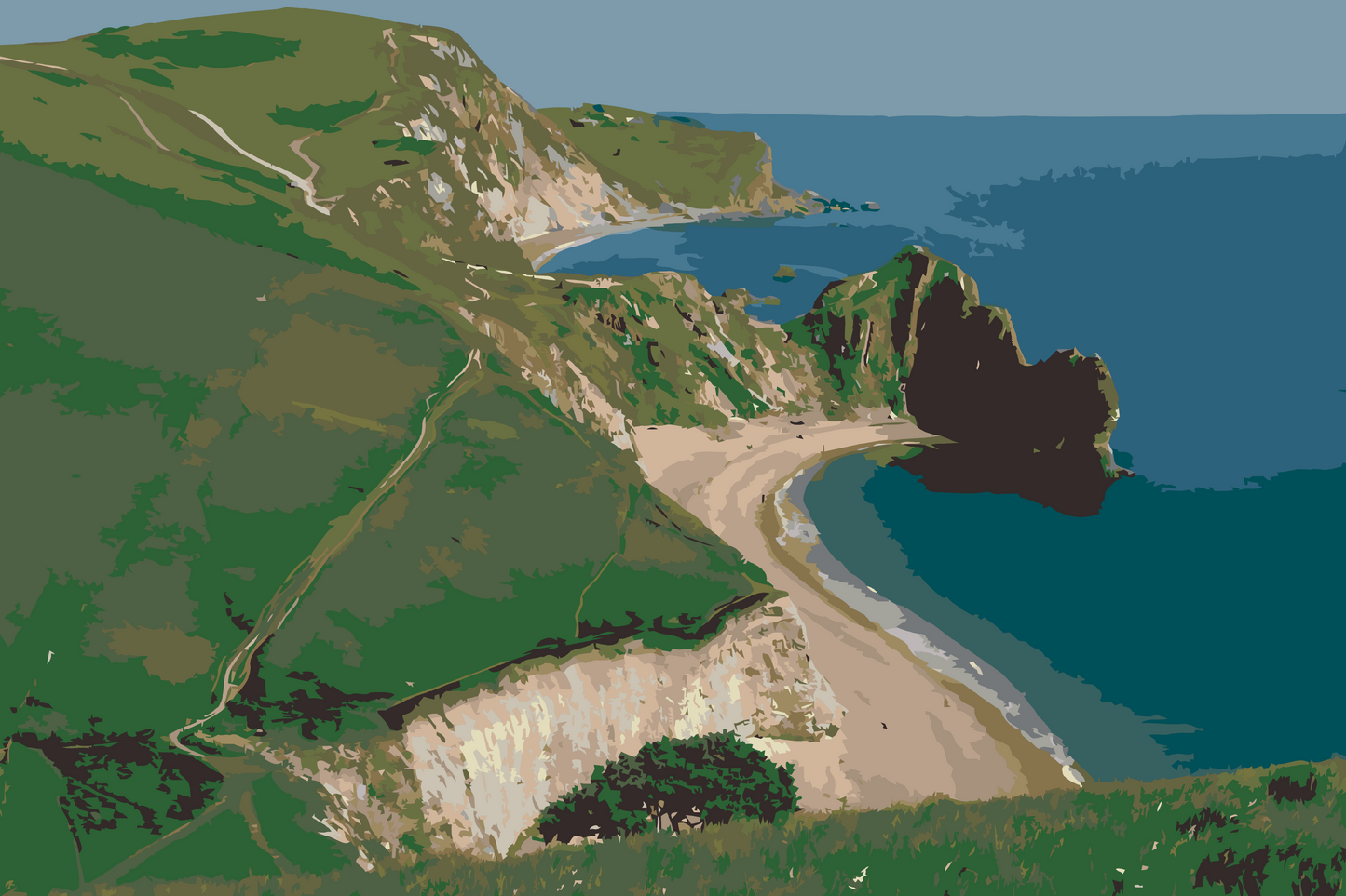 Paint by Numbers - Dorsetkysten