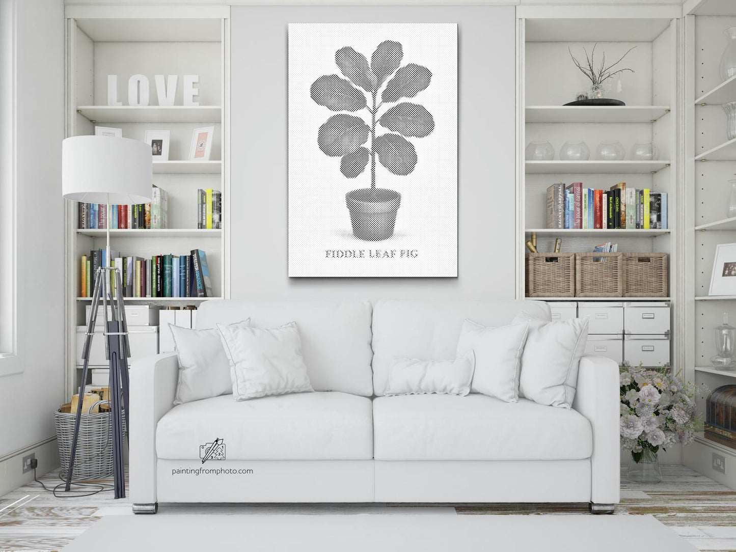 Mal-med-prikker -  Fiddle Leaf Fig