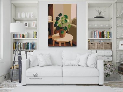 Paint by Numbers - Pilea peperomioides