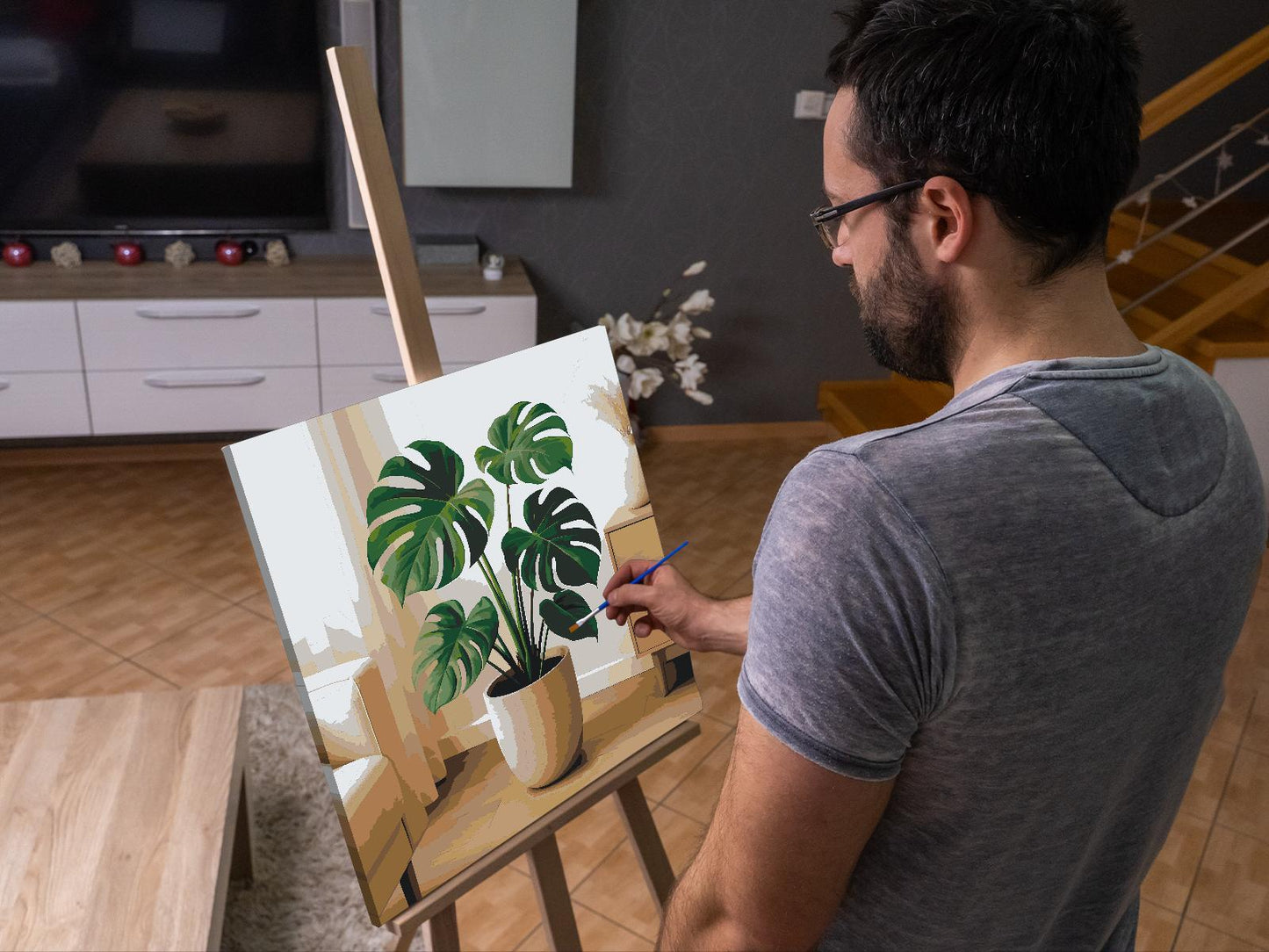 Paint by Numbers - Monstera deliciosa