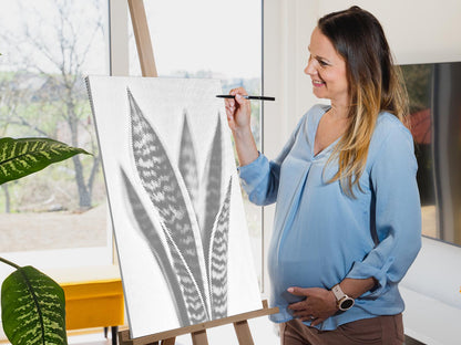 Mal-med-prikker -  Sansevieria (slangeplante)