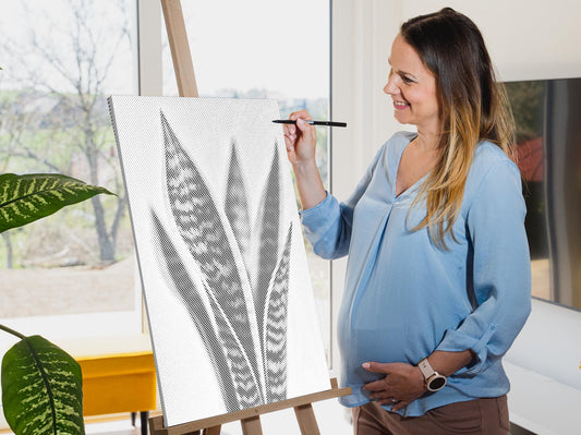 Mal-med-prikker -  Sansevieria (slangeplante)