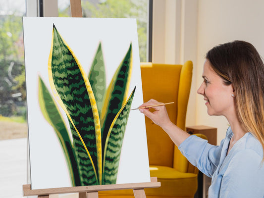 Paint by Numbers - Sansevieria (slangeplante)