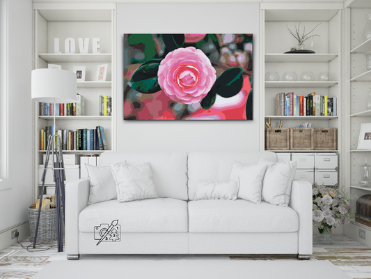Paint by Numbers - Pink Camellia