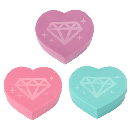 Tilbehør - Hjerterbakker til Diamond Painting (1 sæt = 6 bakker)