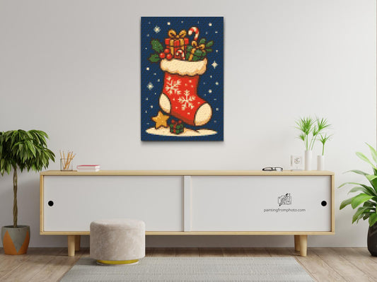 Diamond Painting - Julestrømpe