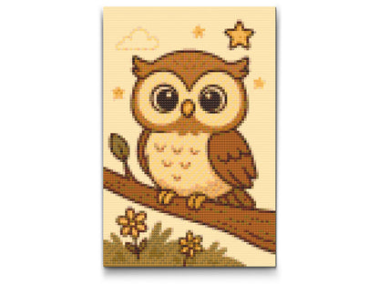 Diamond Painting - Uglen på grenen