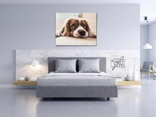 Diamond Painting - Triste hund