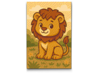 Diamond Painting - Løveunge på engen