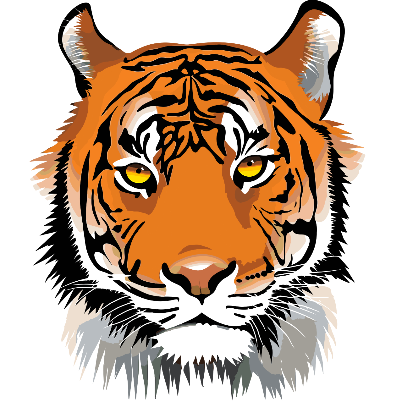 Paint by Numbers - Tigerhoved