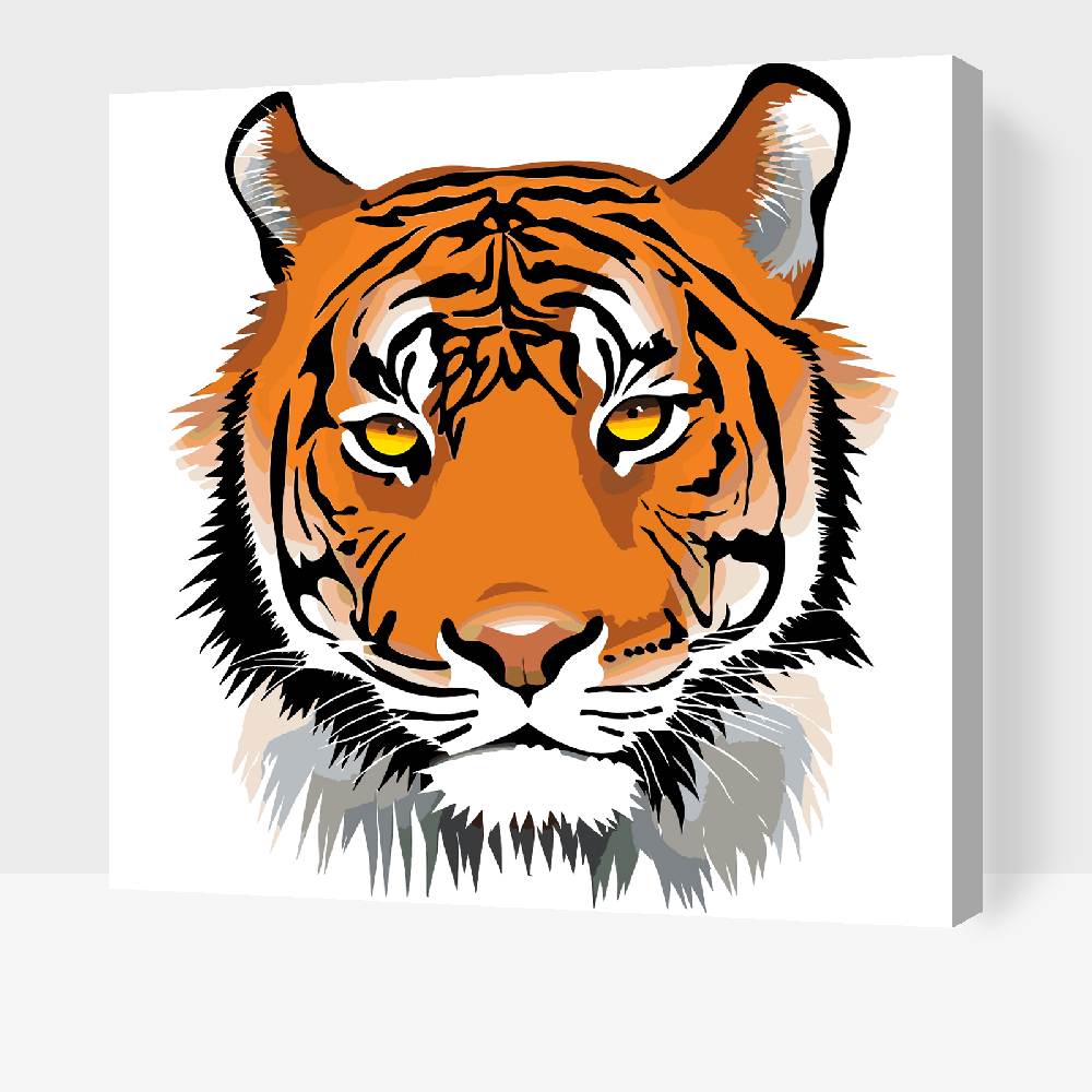 Paint by Numbers - Tigerhoved
