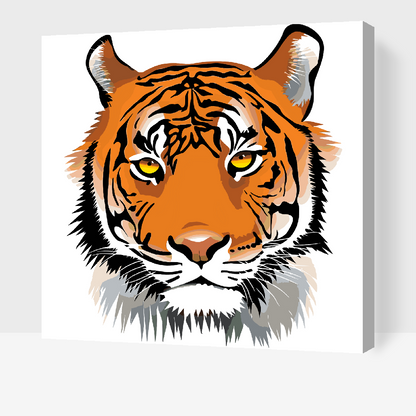 Paint by Numbers - Tigerhoved