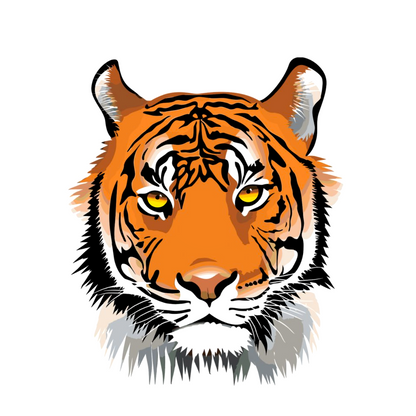 Paint by Numbers - Tigerhoved