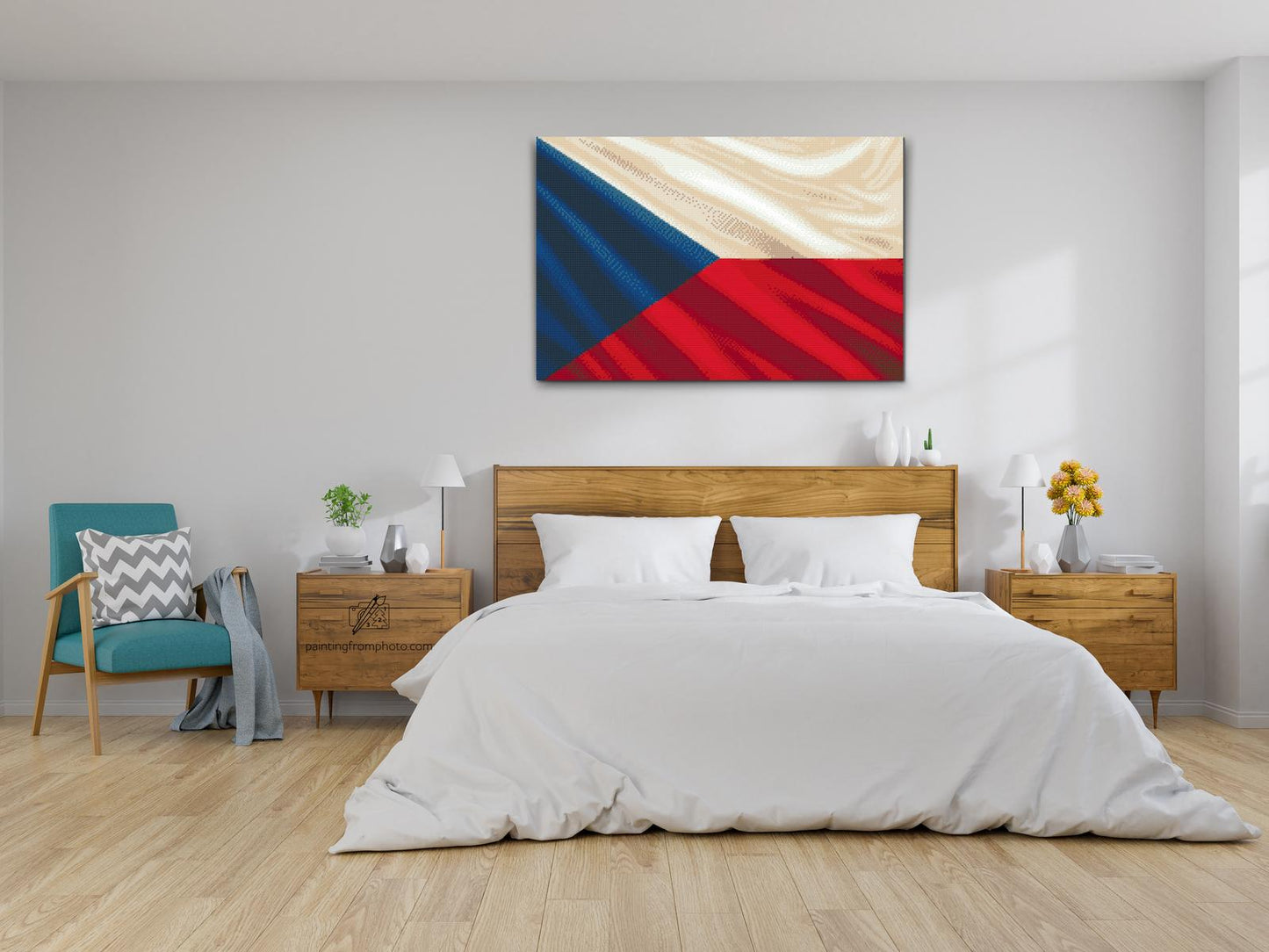 Diamond Painting - Tjekkisk flag