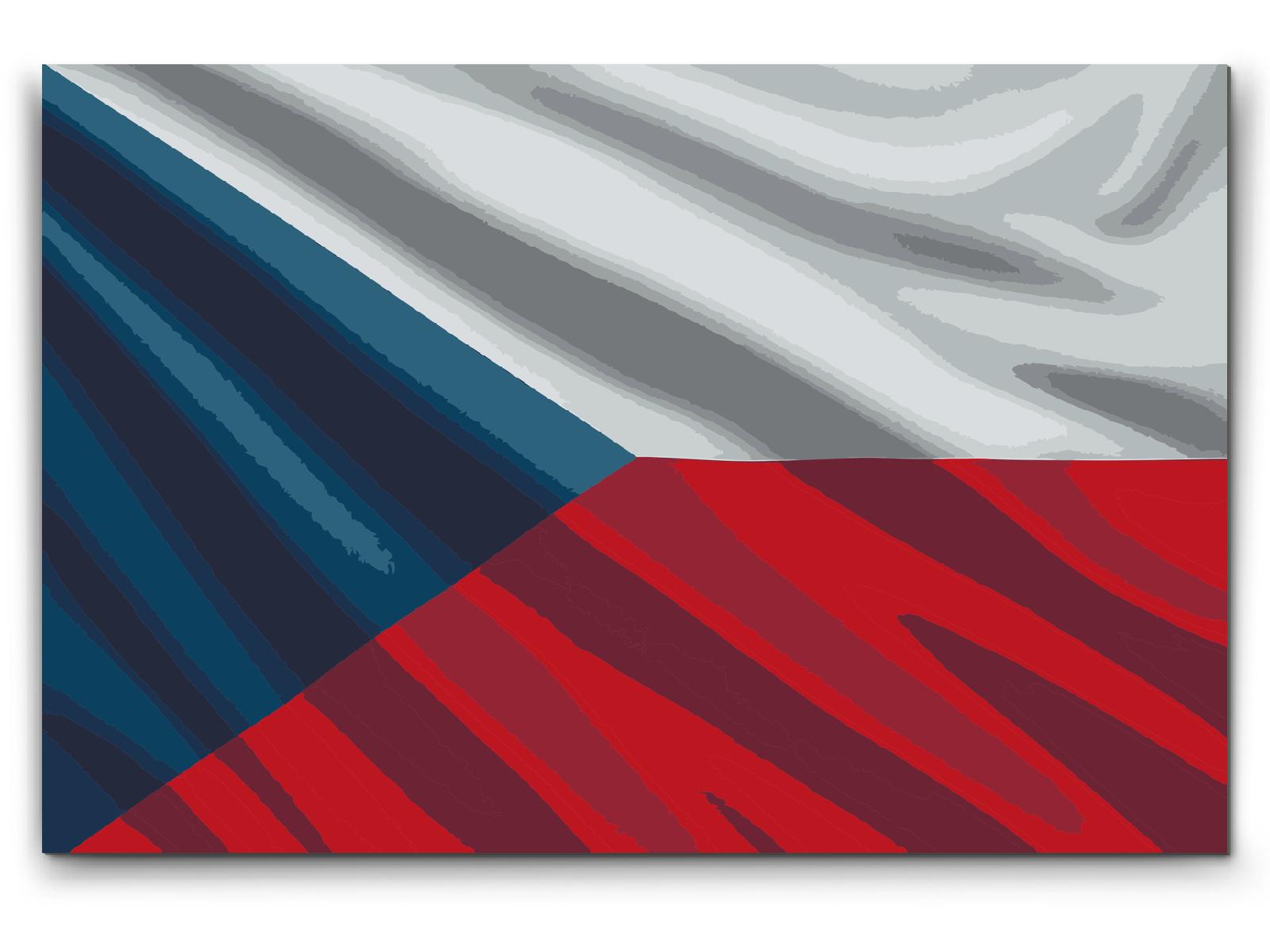 Paint by Numbers - Tjekkisk flag