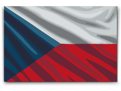 Paint by Numbers - Tjekkisk flag