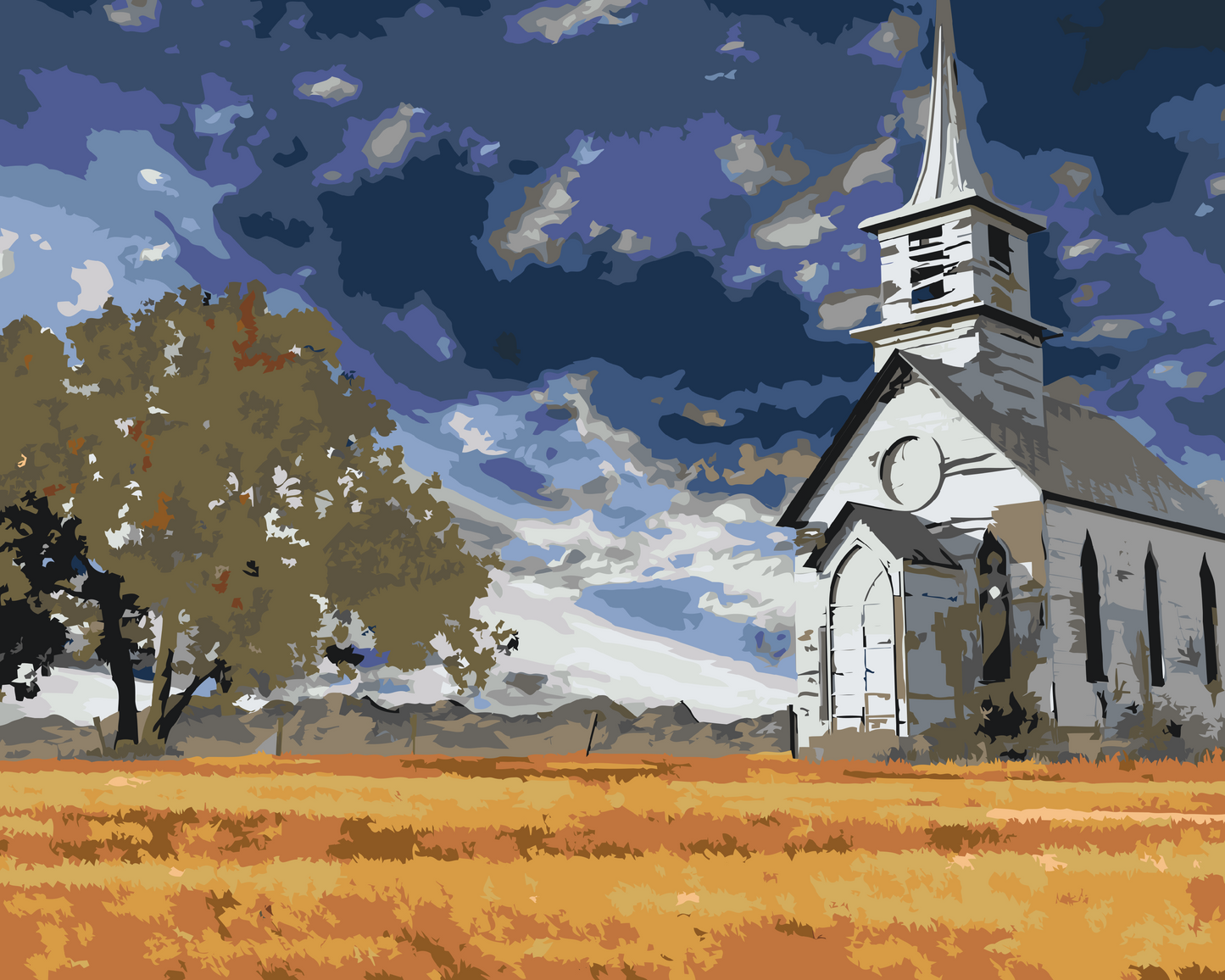 Paint by Numbers - Forladt kirke