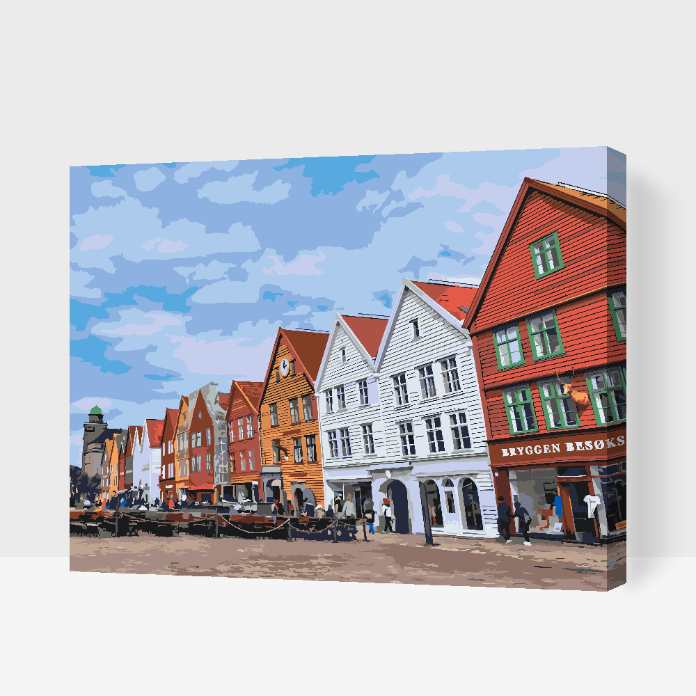 Paint by Numbers - Bryggen, Norge 2