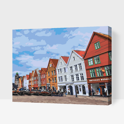Paint by Numbers - Bryggen, Norge 2