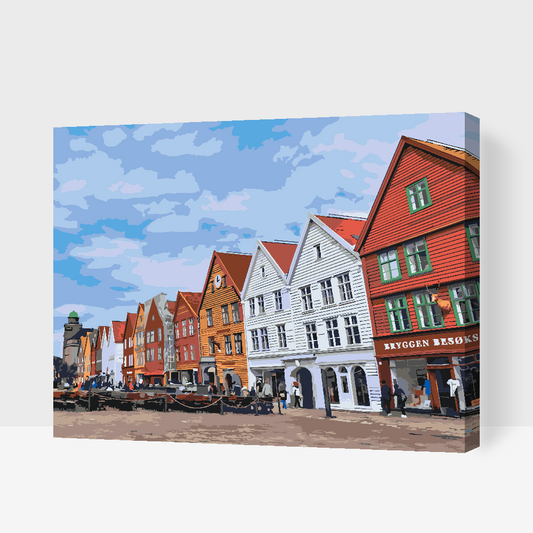 Paint by Numbers - Bryggen, Norge 2
