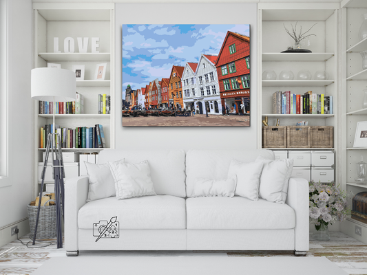 Paint by Numbers - Bryggen, Norge 2