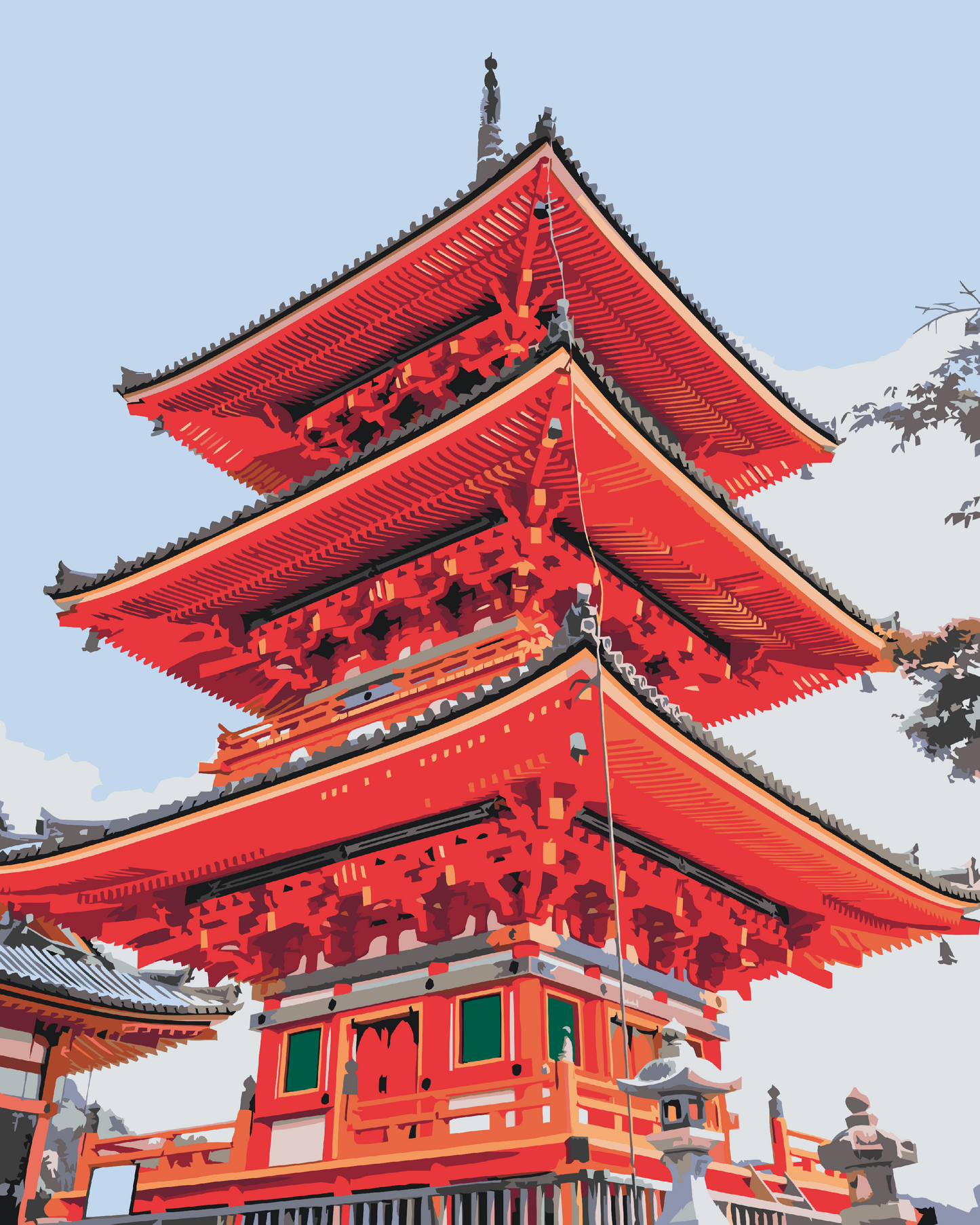 Paint by Numbers - Senso-ji Tempel 2
