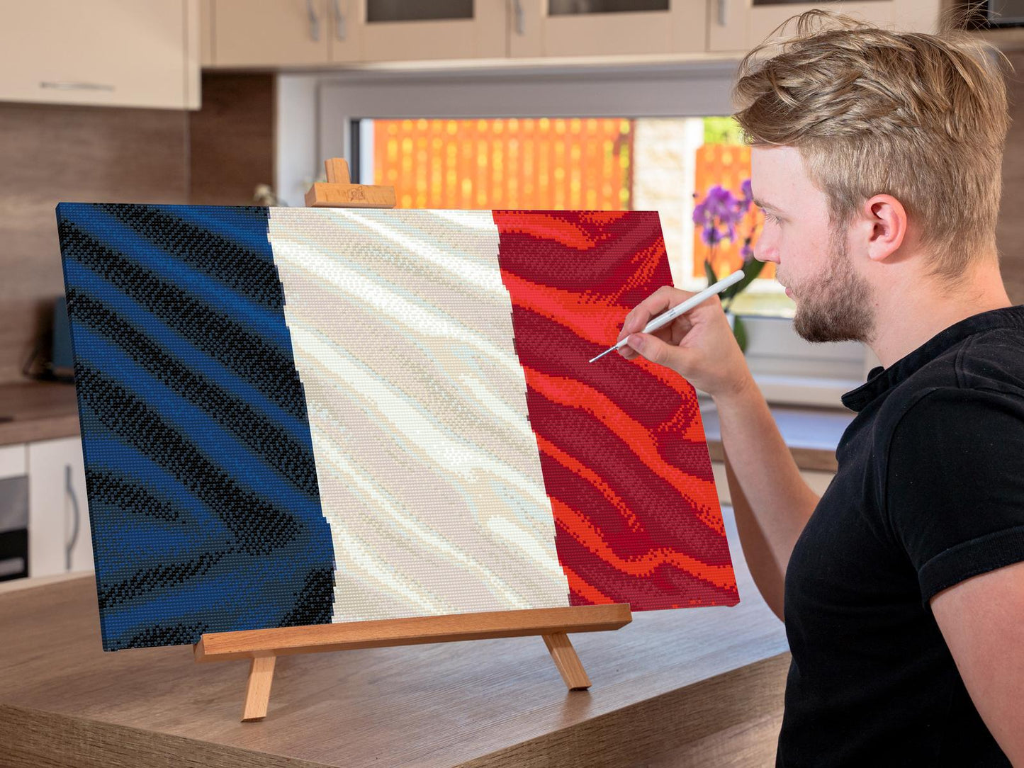 Diamond Painting - Fransk flag