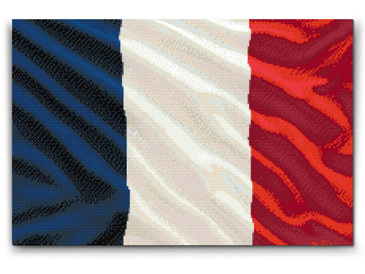 Diamond Painting - Fransk flag