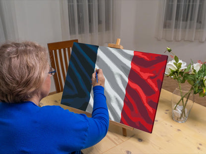 Paint by Numbers - Fransk flag