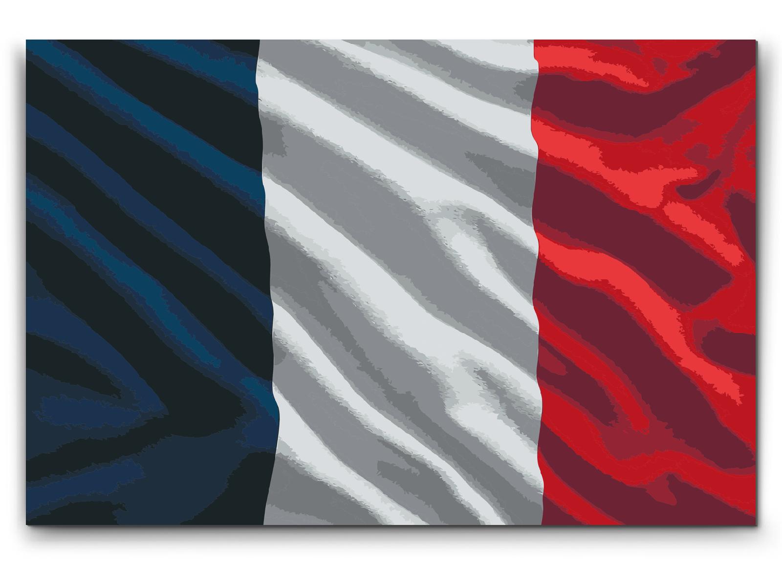 Paint by Numbers - Fransk flag
