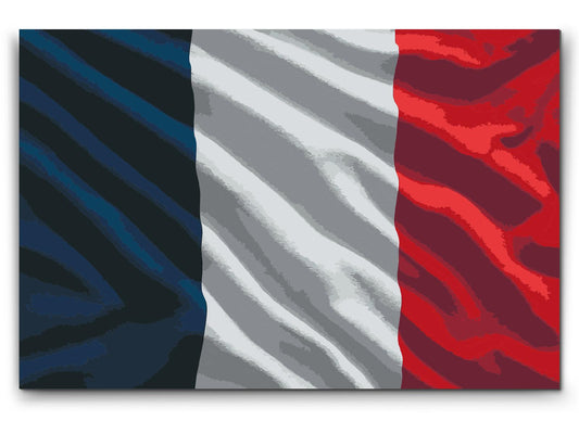 Paint by Numbers - Fransk flag
