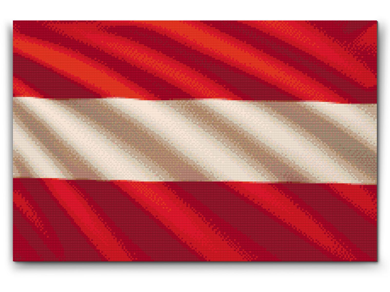 Diamond Painting - Østrigsk flag