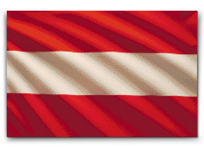 Diamond Painting - Østrigsk flag