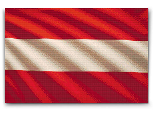 Diamond Painting - Østrigsk flag