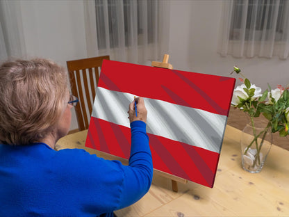Paint by Numbers - Østrigsk flag