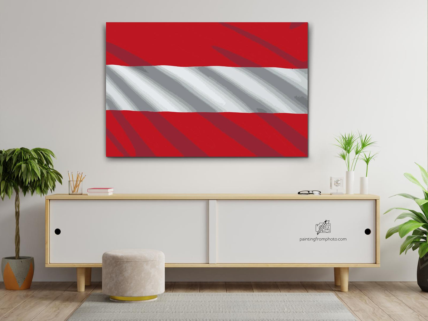 Paint by Numbers - Østrigsk flag