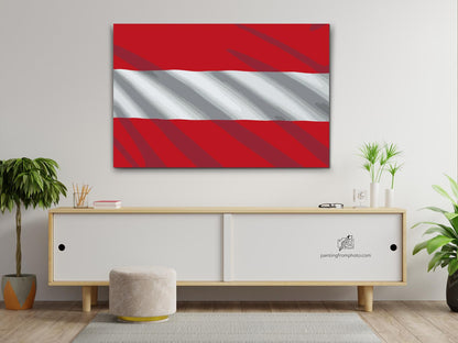 Paint by Numbers - Østrigsk flag