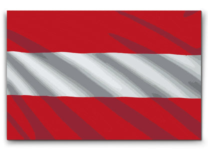 Paint by Numbers - Østrigsk flag